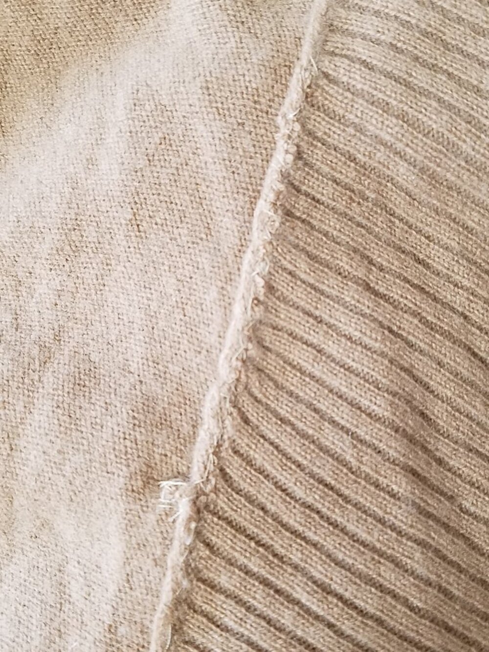 Quince 100% Cashmere Open Front Cardigan | Tan | Size Large - Picture 5 of 13
